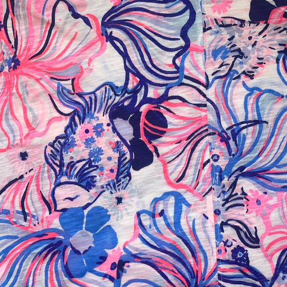 Lilly Pulitzer NWT Gigi Top in Make a Splash Sz XS - Picture 9 of 15